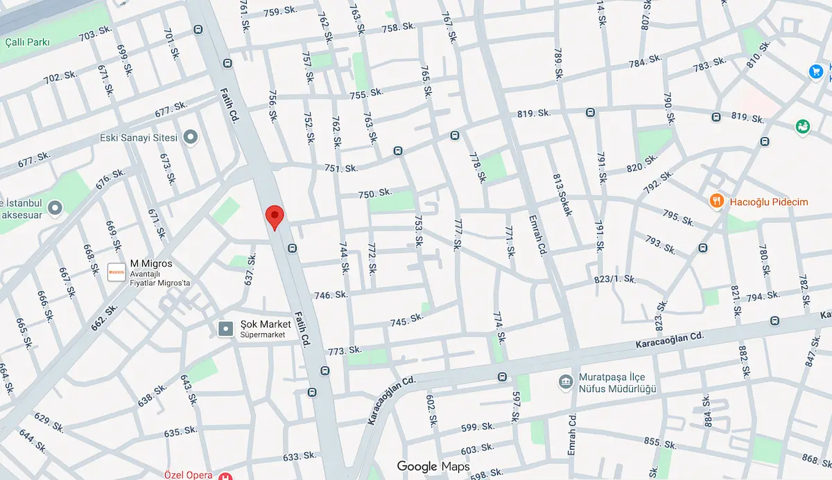 Antalya Lake Kapı Fabrika Satış Mağazası Harita Konumu